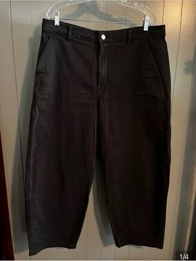 Everlane Utility Curve Barrel Black Jeans